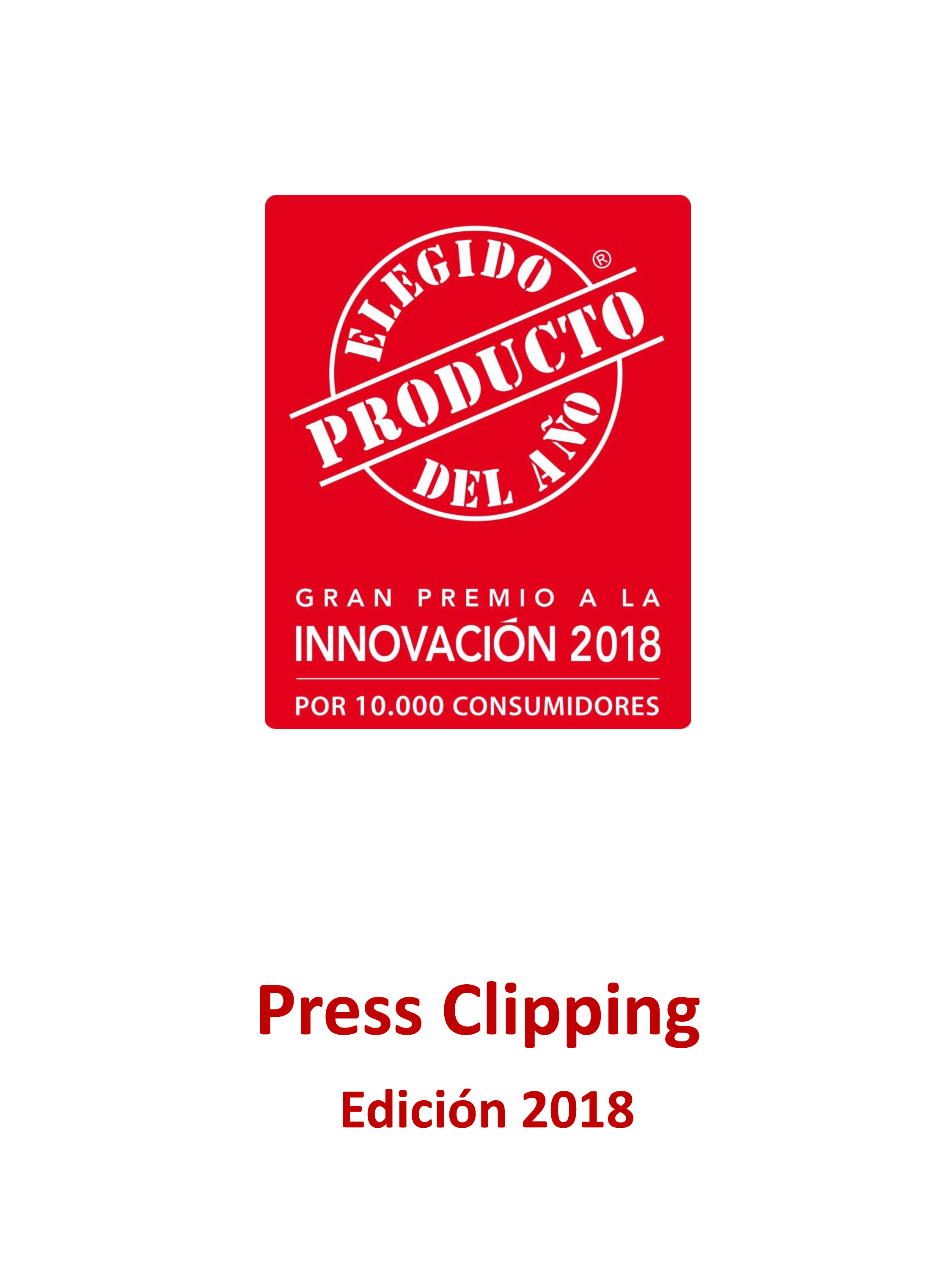 Press Clipping El Producto Del Año 2018